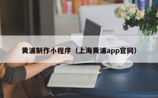 海北黄浦制作小程序（上海黄浦app官网）